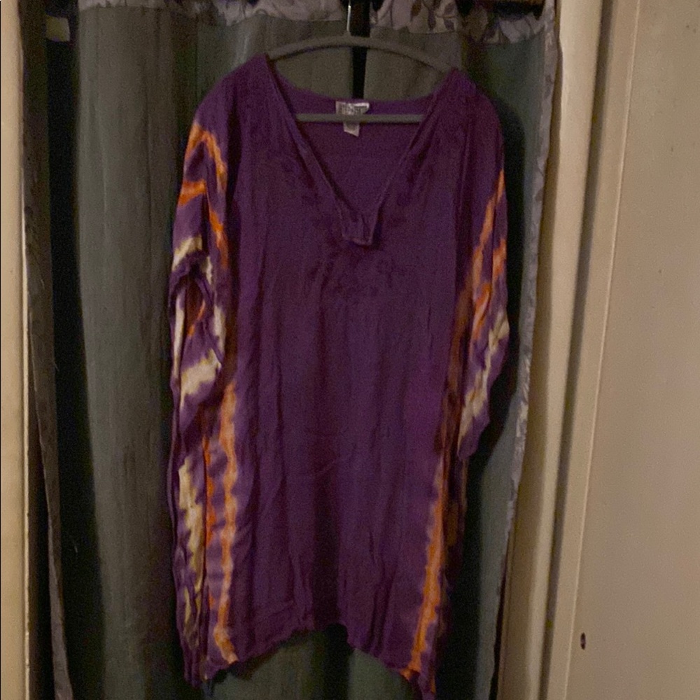 Tye dye caftan-dress